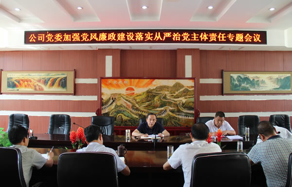 隴運(yùn)集團(tuán)公司黨委召開加強(qiáng)黨風(fēng)廉政建設(shè)，全面從嚴(yán)治黨落實(shí)主體責(zé)任專題會議