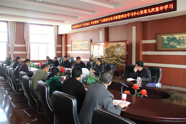 隴運(yùn)集團(tuán)公司黨委召開“不忘初心、牢記使命”主題教育讀書班暨理論學(xué)習(xí)中心組第九次集中學(xué)習(xí)（擴(kuò)大）會(huì)議