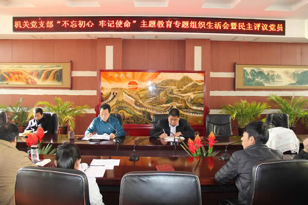隴運(yùn)集團(tuán)公司機(jī)關(guān)黨支部召開(kāi)“不忘初心、牢記使命”主題教育專(zhuān)題組織生活會(huì)和民主評(píng)議黨員會(huì)